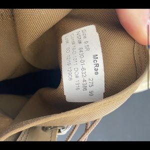 Military Boots Size 9.5